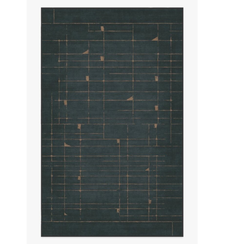 NEW IN BOX Ruggable - Ara Azure & Gold 9x12